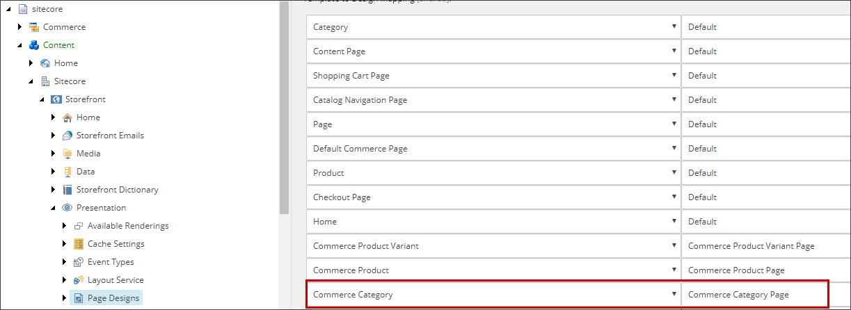 Map the page to the partial design Map the page to the partial design