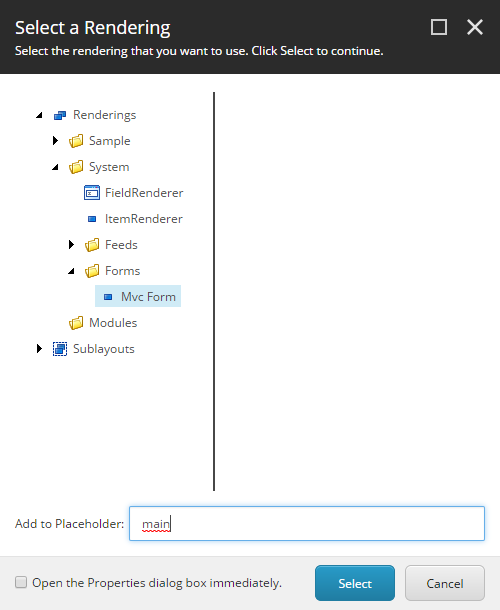 Add to placeholder