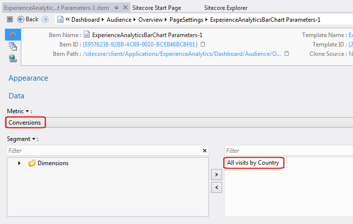 Select metric and segment Select metric and segment