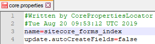 Update core.properties Update core.properties