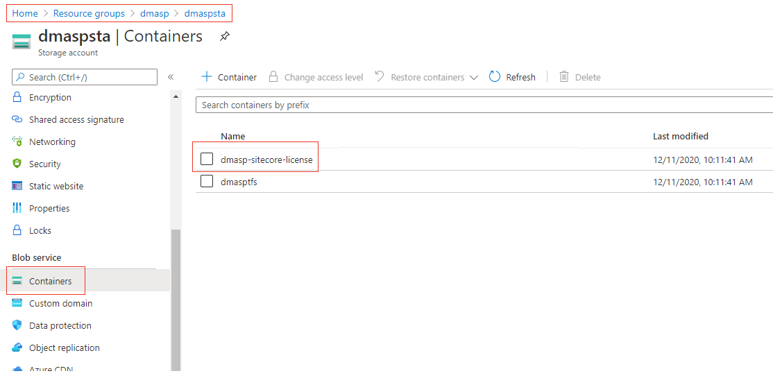 Find the Sitecore license in Azure. Find the Sitecore license in Azure.