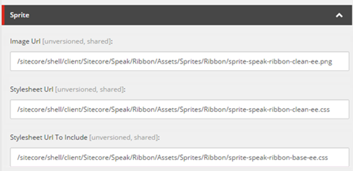 The Sprite section on a Sprite item in the Content Editor