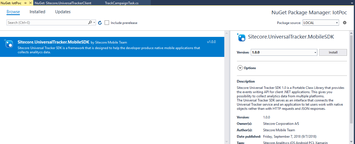 nuget package manager