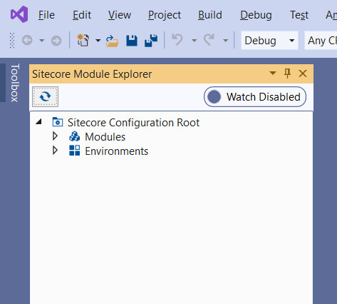 Illustration showing Sitecore Module Explorer navigating the Sitecore Content Serialization configuration files of a Sitecore Headless Development project. Illustration showing Sitecore Module Explorer navigating the Sitecore Content Serialization configuration files of a Sitecore Headless Development project.