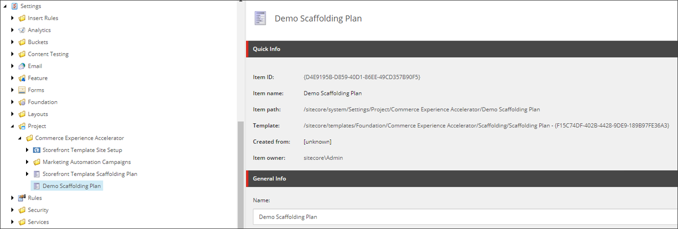 Scaffolding Plan definition item