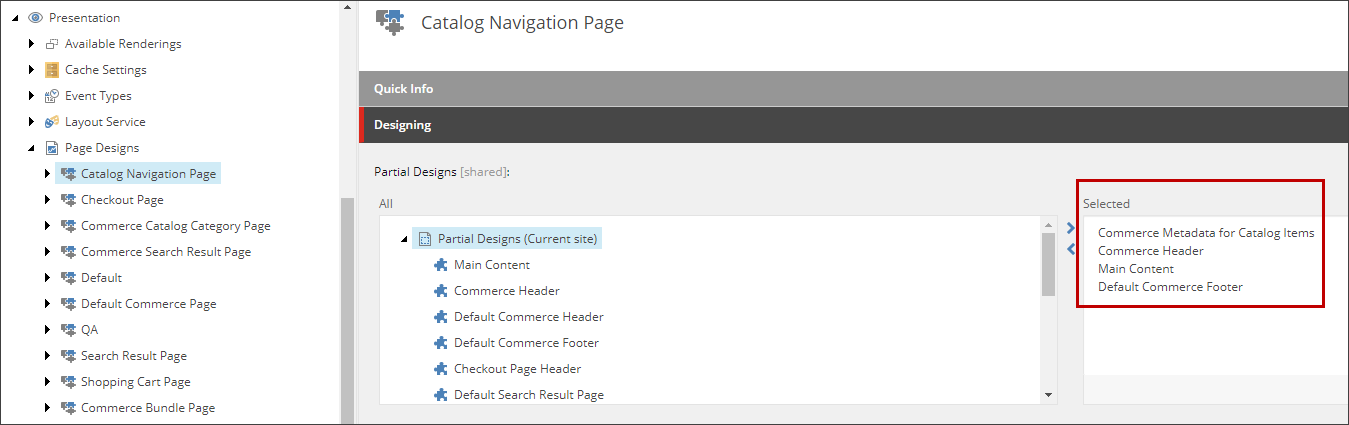Assign the page designs to the page