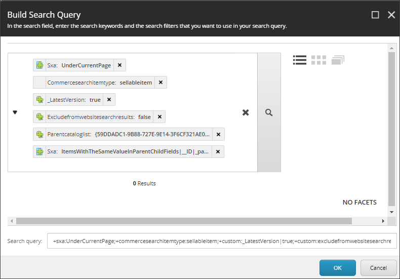 Build a search query.