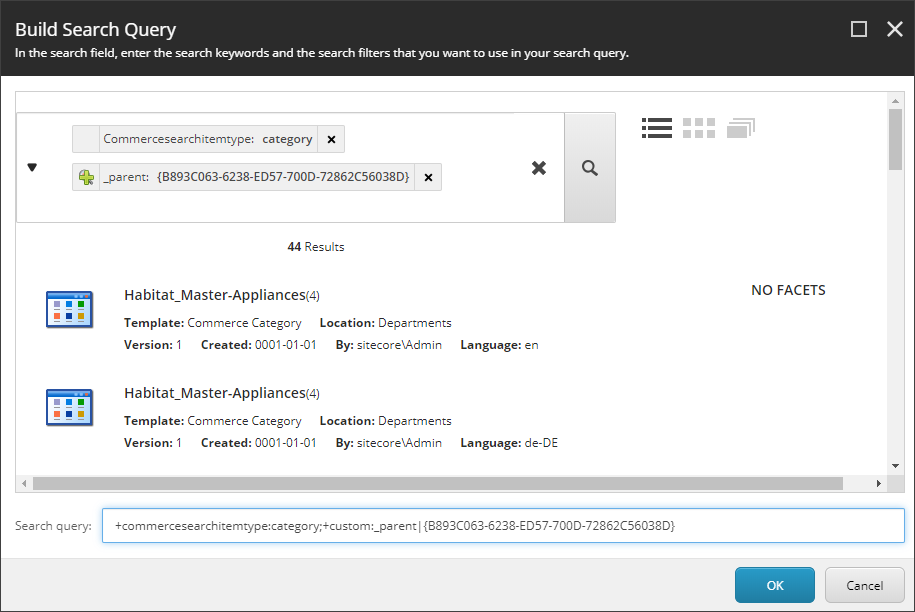 Query elements