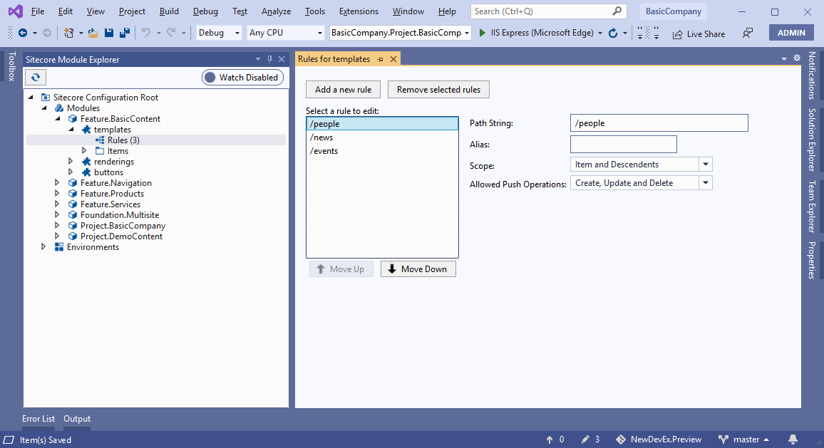Illustration showing the rule editor window. Illustration showing the rule editor window.