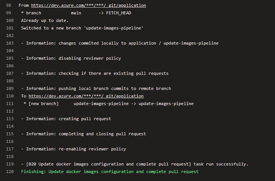 Pipeline code example.
