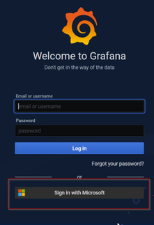 Login to Grafana with Microsoft account Login to Grafana with Microsoft account