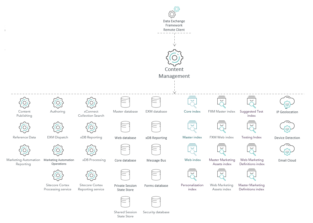 Diagram showing the structure of the CM role.