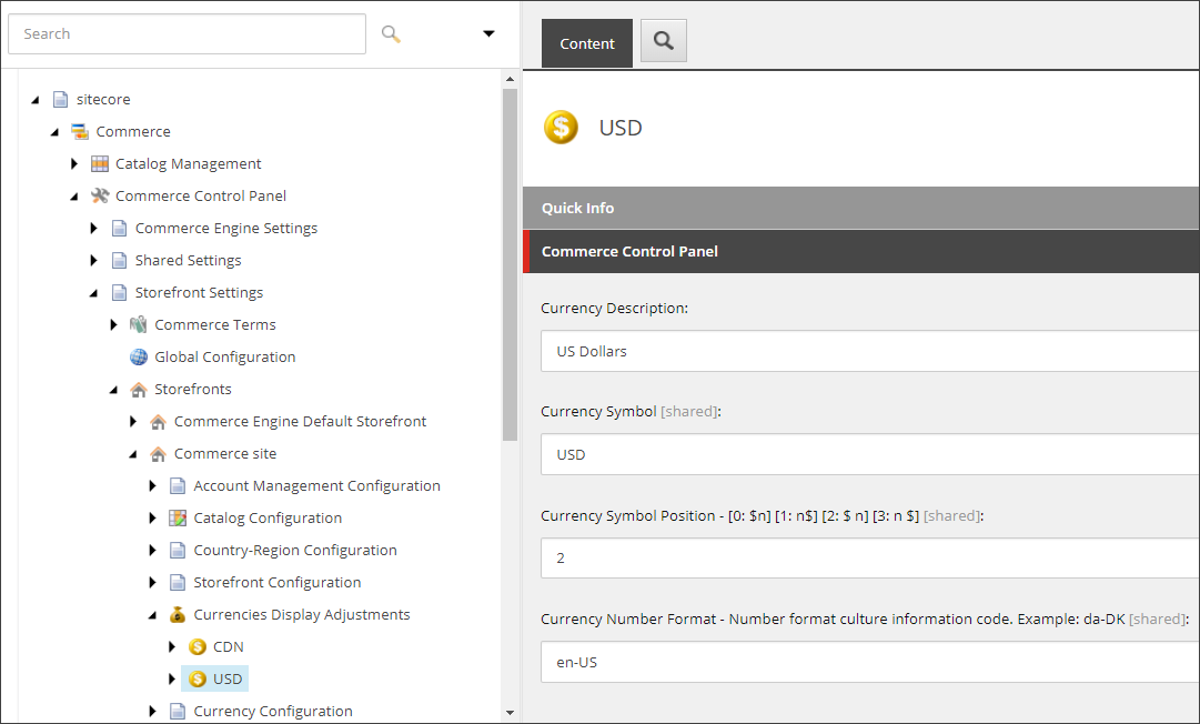 Currencies Display Adjustments on the Commerce Control Panel. Currencies Display Adjustments on the Commerce Control Panel.