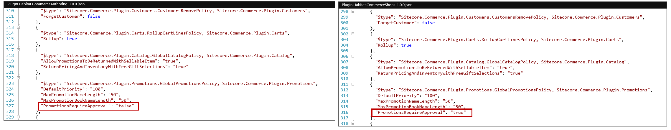 Configuration file settings Configuration file settings