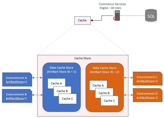 The memory cache and environment ID.