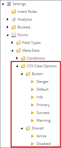 Final tree structure showing all CSS class options.
