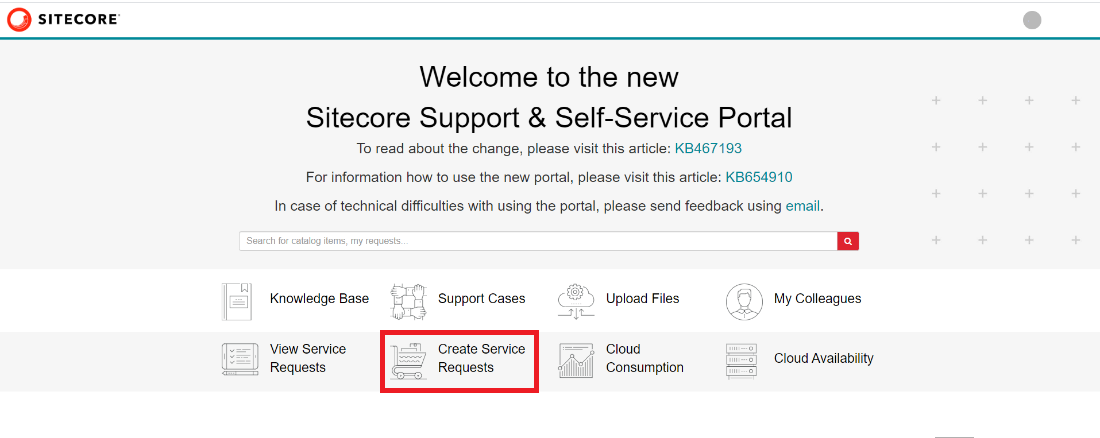 The Self-Service portal
