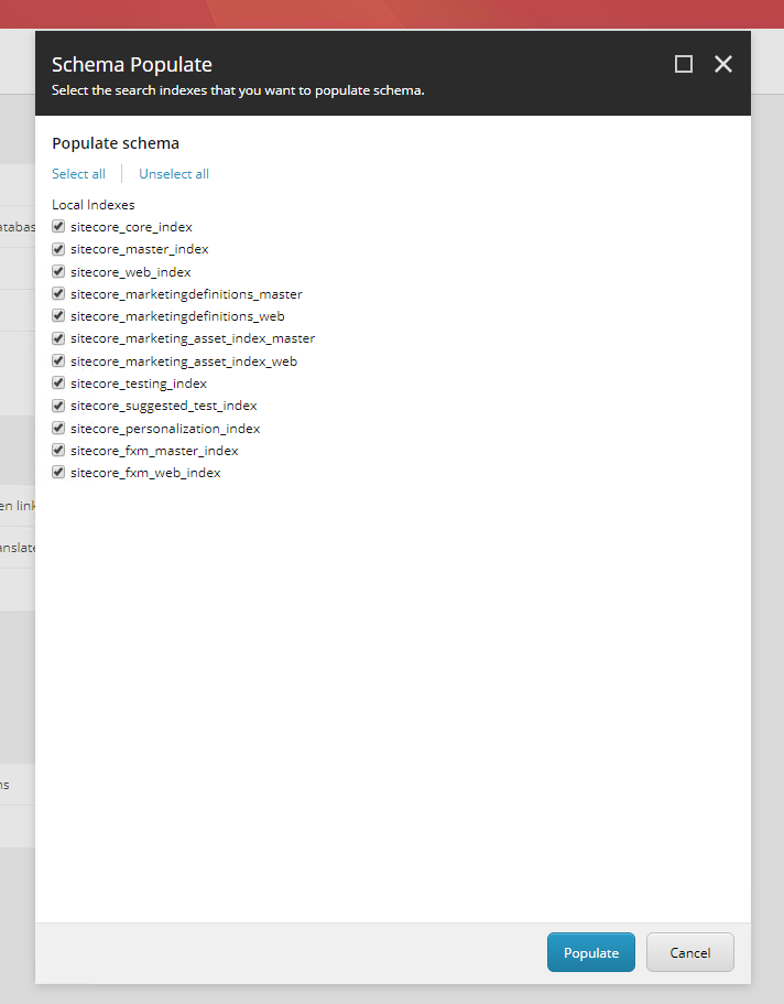 The indexes in Sitecore XP The indexes in Sitecore XP