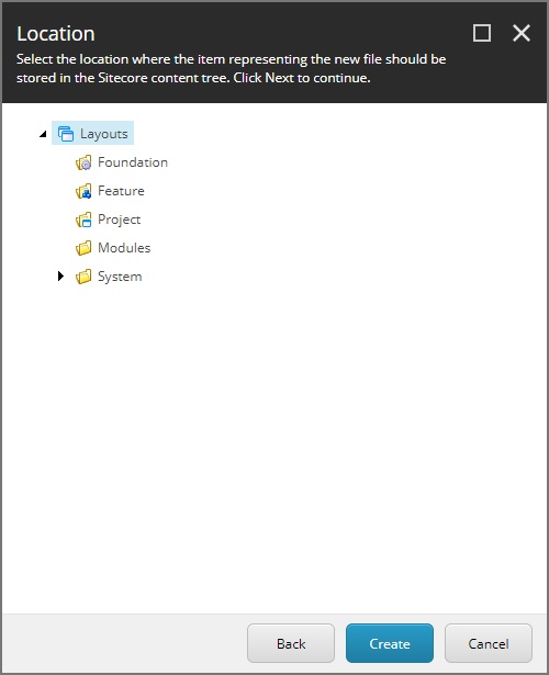 Select where to save item