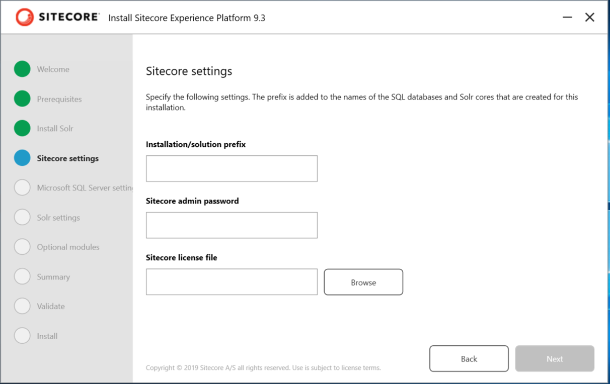 An example page in the Install Assistant. An example page in the Install Assistant.