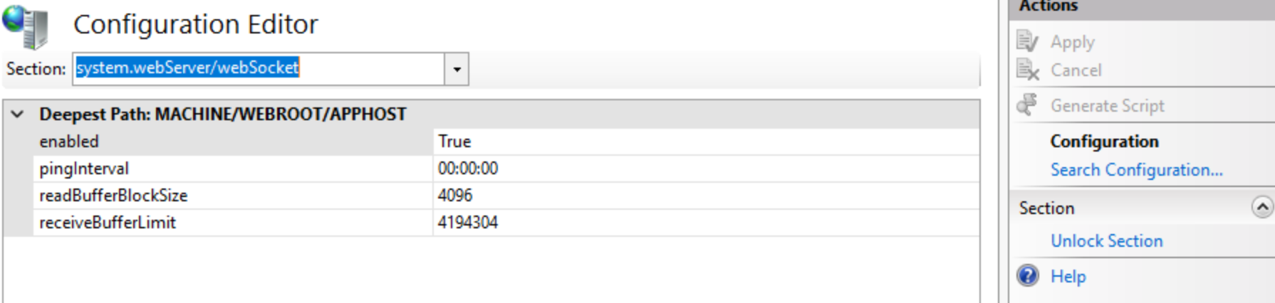 The Configuration Editor