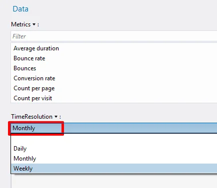 Time resolution parameters Time resolution parameters