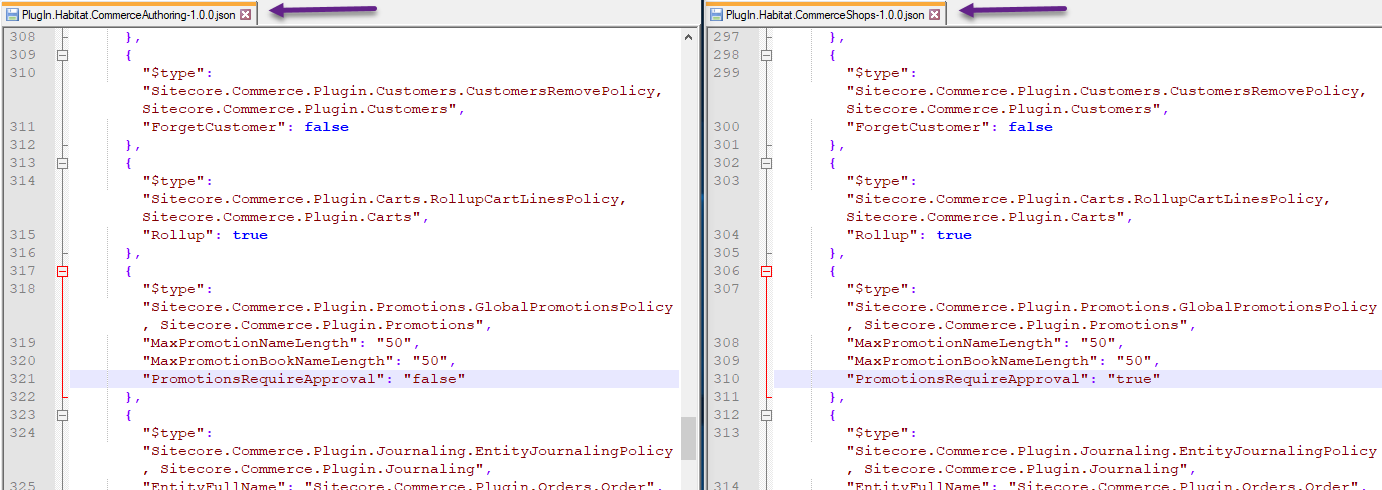 Configuration file settings Configuration file settings