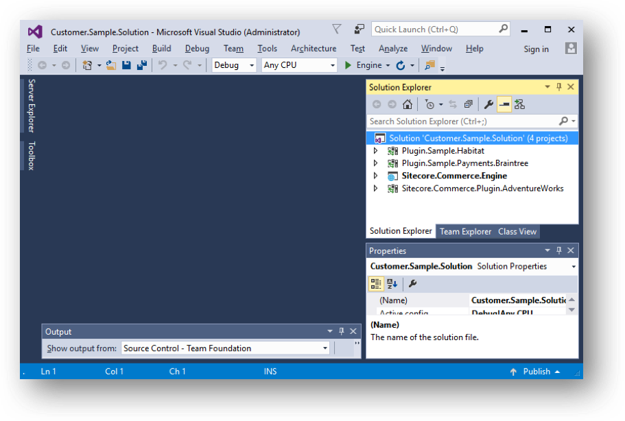 Solution Explorer in Visual Studio Solution Explorer in Visual Studio