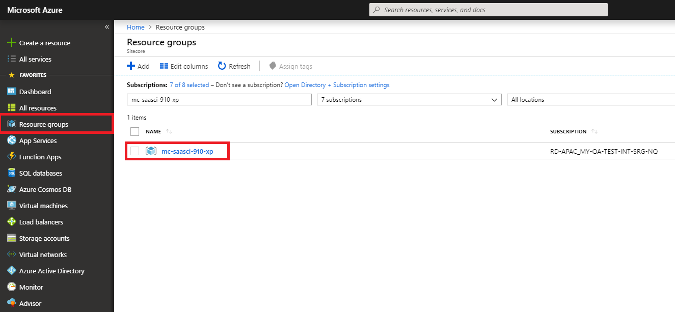 Azure portal resource groups. Azure portal resource groups.