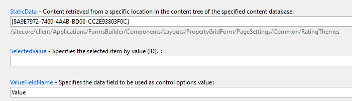 Adjust settings in the FormSection Adjust settings in the FormSection