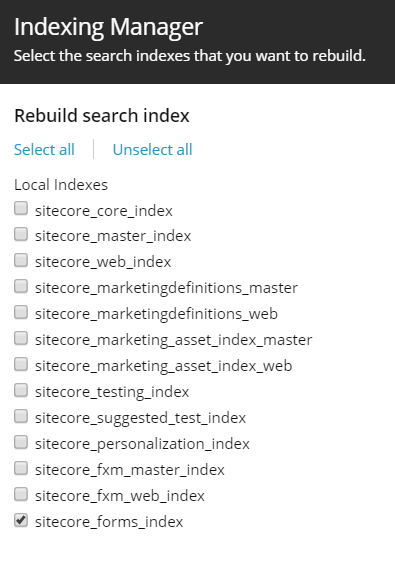 The Indexing Manager The Indexing Manager