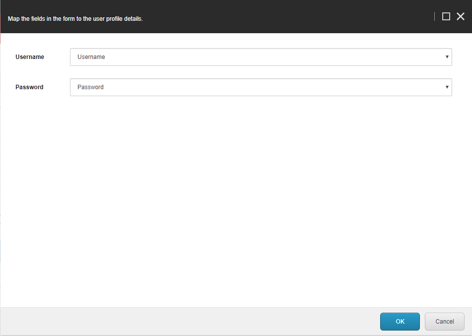 The login form The login form