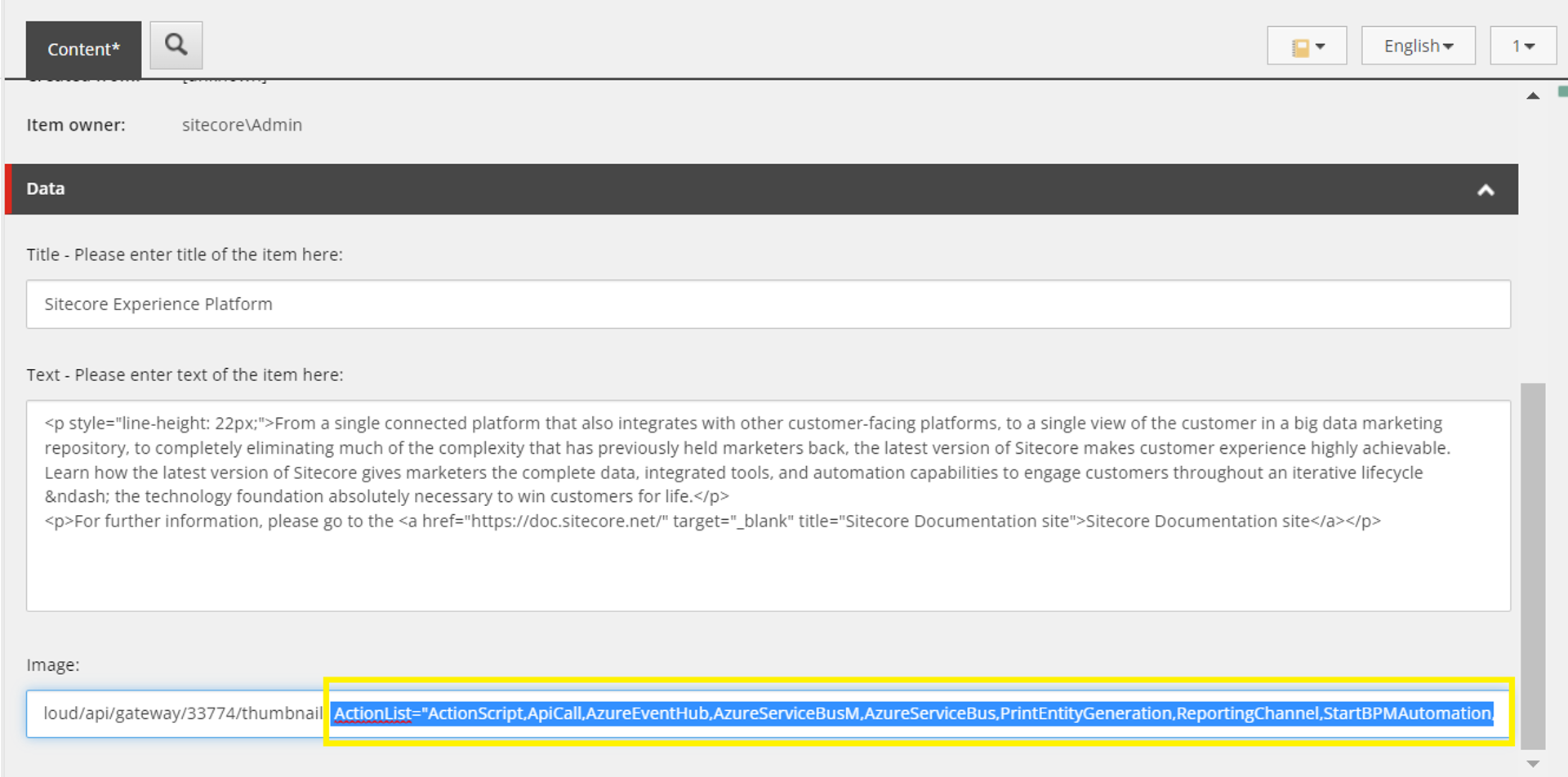 The ActionListActionList values separated by a comma. The ActionListActionList values separated by a comma.