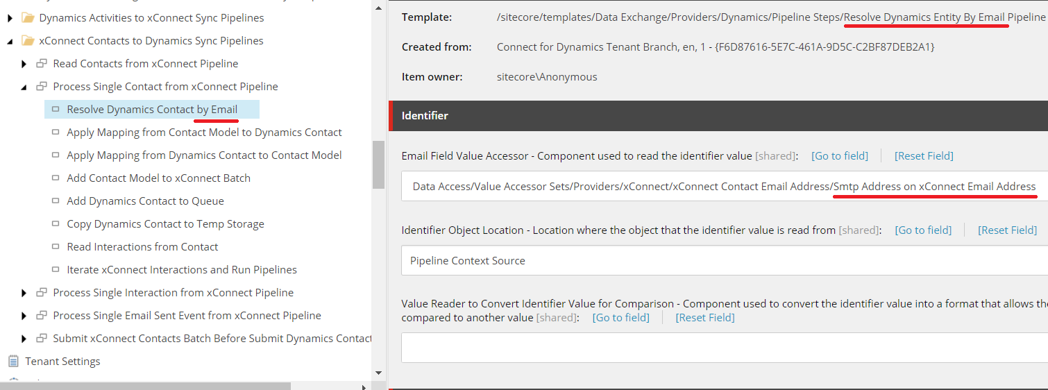 Custom resolver in Email Field Value Accessor field Custom resolver in Email Field Value Accessor field