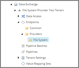 File System template in the content tree File System template in the content tree