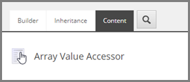 Content tab showing title icon with mouse cursor pointing to it