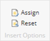 Assign option on menu ribbon Assign option on menu ribbon