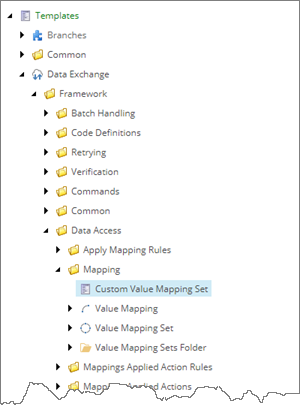 Custom Value Mapping Set template in content tree