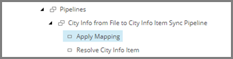 Apply Mapping item in the content tree