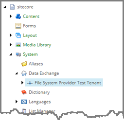 File System Provider Test Tenant in content tree File System Provider Test Tenant in content tree