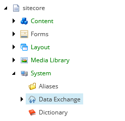 Data Exchange in the content tree Data Exchange in the content tree