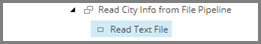 Read Text File pipeline step in the content tree
