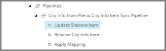 Update Sitecore Item pipeline step in the content tree