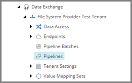 Tenant pipelines in the content tree