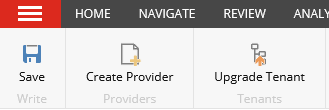 The Upgrade Tenant button The Upgrade Tenant button