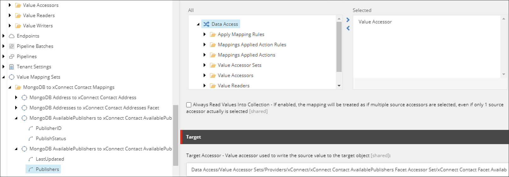 Target Accessor field for the Publishers Target Accessor field for the Publishers