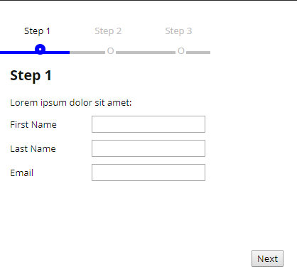 Successful rendering of the Embedded Wizard app in the browser