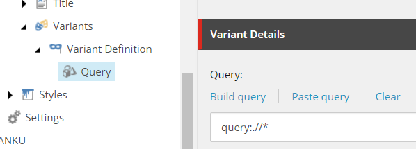 The Query field. The Query field.