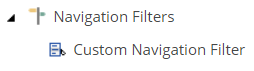 Add a custom navigation filter.