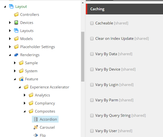 Set the caching option for a rendering. Set the caching option for a rendering.